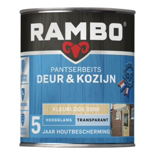 Rambo Pantserbeits  Deur & Kozijn Transparant Hoogglans