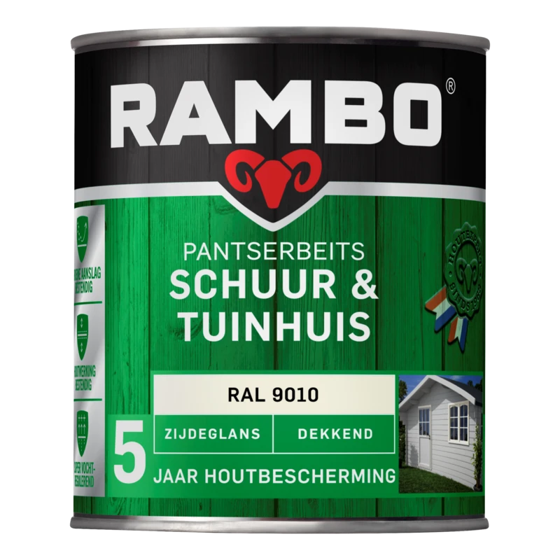 Pantserbeits Schuur & Tuinhuis Dekkend Zijdeglans