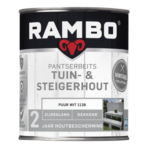 Rambo Pantserbeits Tuin & Steigerhout Dekkend Zijdeglans